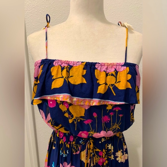 Floral Maxi Vintage Off shoulder Dress - New - Picture 3 of 8